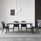 Rechthoek moderne stenen tafel standaard hoogte eettafel met 4 poten