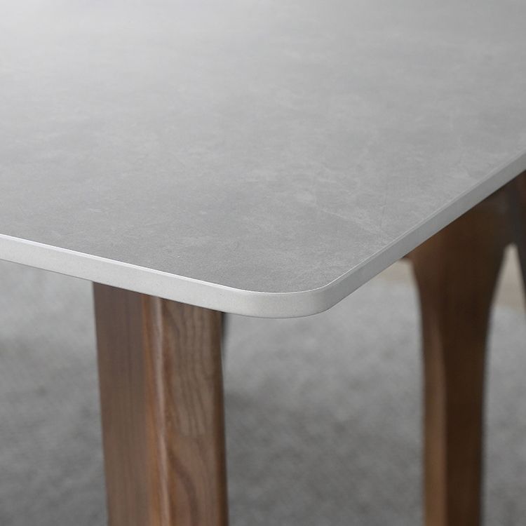 Modern Sintered Stone Top Dining Set Rectangle 1/3/4/5 Pieces Wooden Dining Room Table Set Clearhalo 'Dining Room Sets' 'Dining Tables & Seating' 'dining_room_set' 'furn' 'furn_dining_room_set' 'Furniture' 'Kitchen & Dining Furniture' 1200x1200_c4ce0928-df61-4a9a-85af-930cc7bc207a