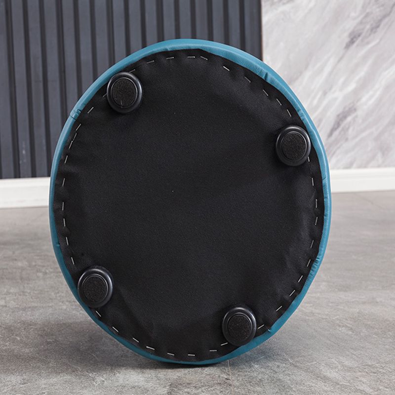 Modern Pouf Ottoman Faux Leather Upholstered Tufted Solid Color Cylinder Shape Ottoman Clearhalo 'furn' 'furn_ottomans_poufs' 'Furniture' 'Living Room Furniture' 'Ottomans & Poufs' 'ottomans_poufs' 1200x1200_c4ce4cc0-7629-4b2b-923e-3a8f198a752d
