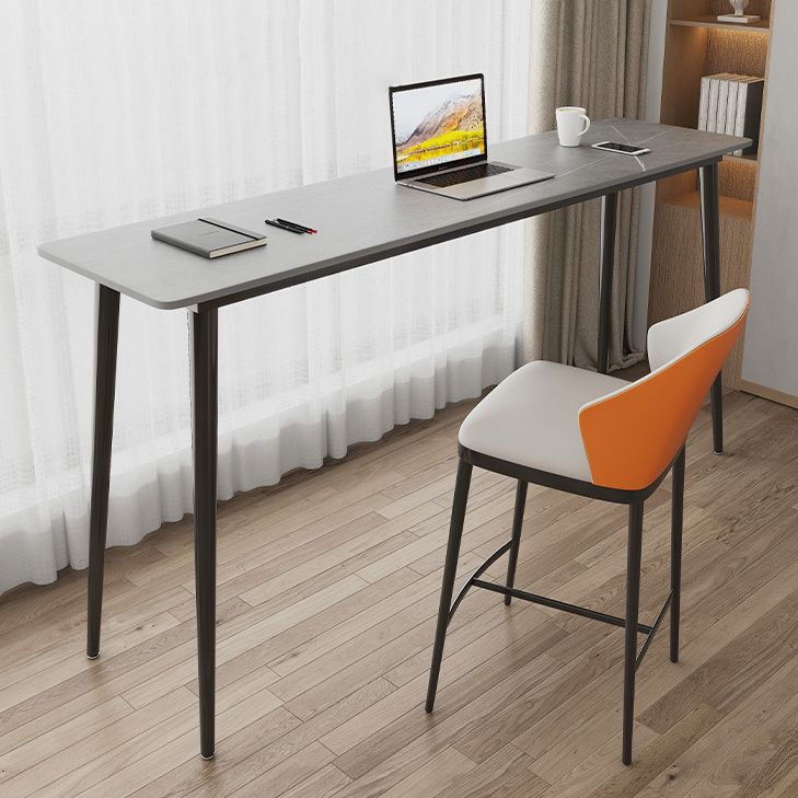 Tavolo da barra di pietra rettangolo industriale set 1/2/4 pezzi per interno