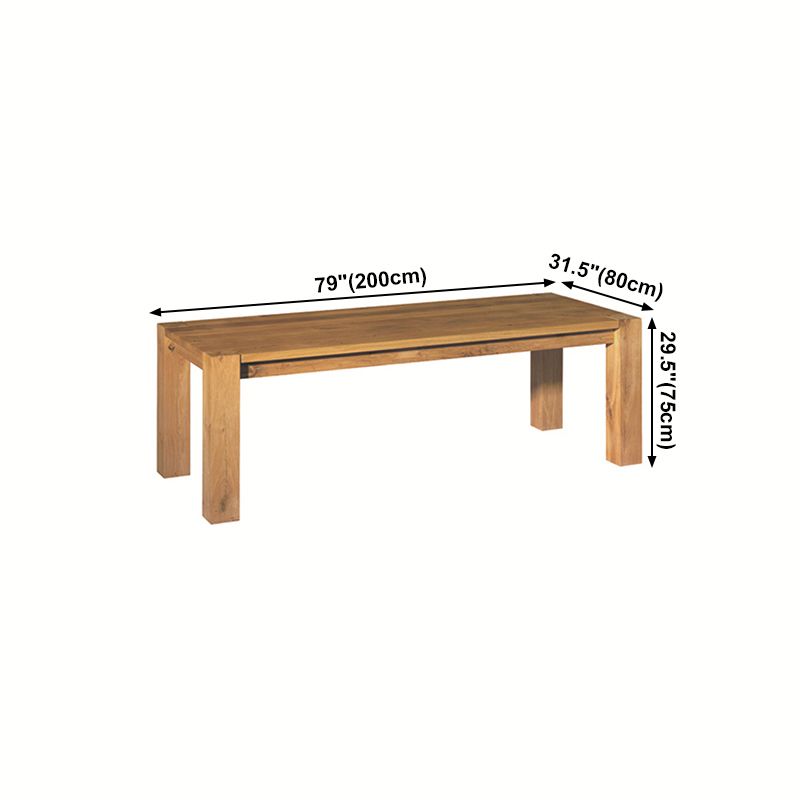 Modern Pine Wood Table for Restaurant Rectangle Dining Table with 4 Legs Clearhalo ' dining_table' 'Dining Tables & Seating' 'Dining Tables' 'furn' 'furn_dining_table' 'Furniture' 'furniture_dining_table' 'Kitchen & Dining Furniture' 'kitchen&dining_furn' 'kitchen' 'kitchen_dining_table' 1200x1200_c4d5fd41-b859-4a47-8a59-7f665e3a485e