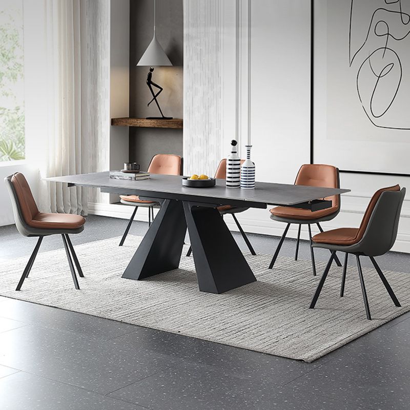 Contemporary 1/2/5/6/9 Pieces Dining Room Chair Set Extendable Dining Table Set Clearhalo 'Dining Room Sets' 'Dining Tables & Seating' 'dining_room_set' 'furn' 'furn_dining_room_set' 'Furniture' 'furniture_dining_room_set' 'Kitchen & Dining Furniture' 'kitchen&dining_furn' 'kitchen' 1200x1200_c4d60661-186c-4269-af99-69ab142a6837