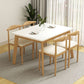 Rectangle Dining Table Mid-Century Modern Dining Table with 4 Wood Legs Clearhalo 'Dining Tables & Seating' 'Dining Tables' 'dining_table' 'furn' 'furn_dining_table' 'Furniture' 'furniture_dining_table' 'Kitchen & Dining Furniture' 'kitchen' 'kitchen_dining_table' 1200x1200_c4d85b42-3127-47f6-8452-7fb614c93487