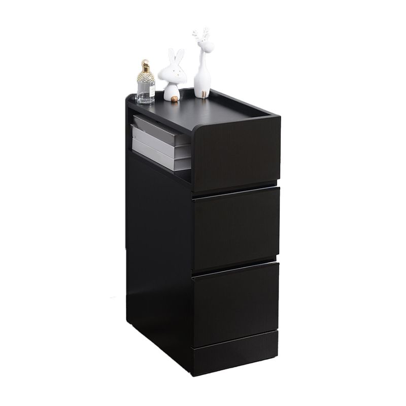 スカンジナビアのアクセントテーブルナイトスタンド25.5 "2つの引き出しがあります