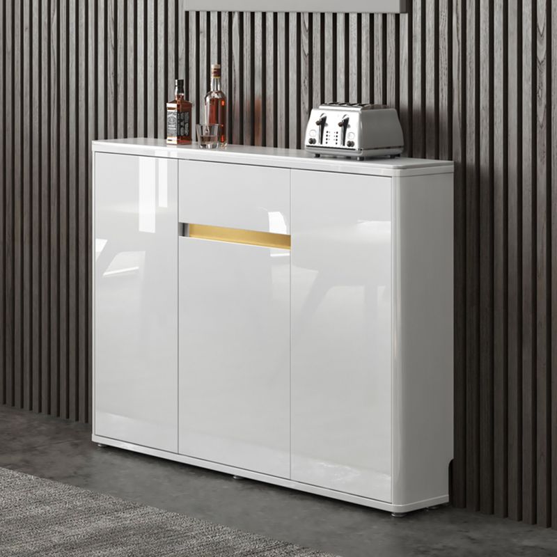 33.86"H Sideboard Modern Style White Dining Server for Kitchen and Dining Room Clearhalo 'buffet_sideboard' 'Buffets & Sideboards' 'furn' 'furn_buffet_sideboard' 'Furniture' 'furniture_buffet_sideboard' 'Kitchen & Dining Furniture' 1200x1200_c4db93c2-b597-4ace-8ee4-26f94a6e14d3
