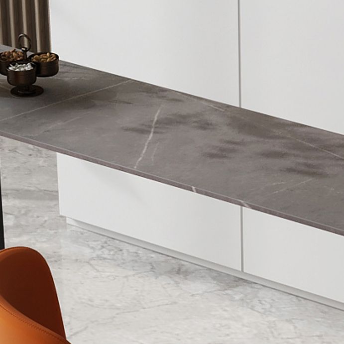 Industrial Style Bar Table 42-inch Height Stone Top and Steel Base Pub Table Clearhalo 'Bar Furniture' 'Bar Tables' 'bar_tables' 'furn' 'furn_bar_tables' 'Furniture' 'furniture_bar_tables' 'Kitchen & Dining Furniture' 1200x1200_c4dbcda0-27a1-4a3f-9781-5fd9ddbcf1ec