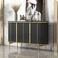 Glam Style Door Sideboard Stone Top Sideboard for Living Room Clearhalo 'buffet_sideboard' 'Buffets & Sideboards' 'furn' 'furn_buffet_sideboard' 'Furniture' 'Kitchen & Dining Furniture' 1200x1200_c4de8f11-5596-40f0-b362-059c1258b32e