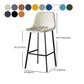 Scandinavian Leather Restaurant Stool Matte Finish Footrest Barstool Clearhalo 'Bar Furniture' 'Bar Stools' 'bar_stools' 'furn' 'furn_bar_stools' 'Furniture' 'furniture_bar_stools' 'Kitchen & Dining Furniture' 1200x1200_c4dfa5ae-01ff-40e1-a22a-5f3a96a76da9