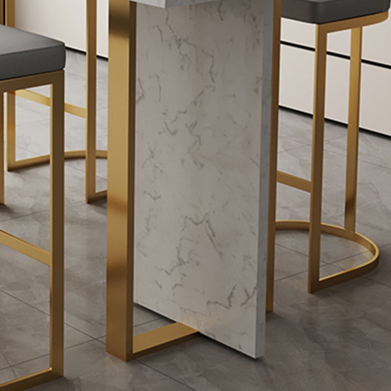 Modern Bar Table Set 1/2/5 Pcs Faux Marble Rectangular Bar Set for Indoor Clearhalo 'Bar Furniture' 'furn' 'furn_home_bar_bar_sets' 'Furniture' 'Home Bars & Bar Sets' 'home_bar_bar_sets' 'Kitchen & Dining Furniture' 1200x1200_c4dfeffa-7de2-455e-91c0-2951e3bb9648