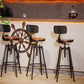 Industrial Footrest Adjustable Height Barstool Brown Pine Home Stool Clearhalo 'Bar Furniture' 'Bar Stools' 'bar_stools' 'furn' 'furn_bar_stools' 'Furniture' 'furniture_bar_stools' 'Kitchen & Dining Furniture' 1200x1200_c4e064ca-3548-4124-b2c4-7f40a29d7484