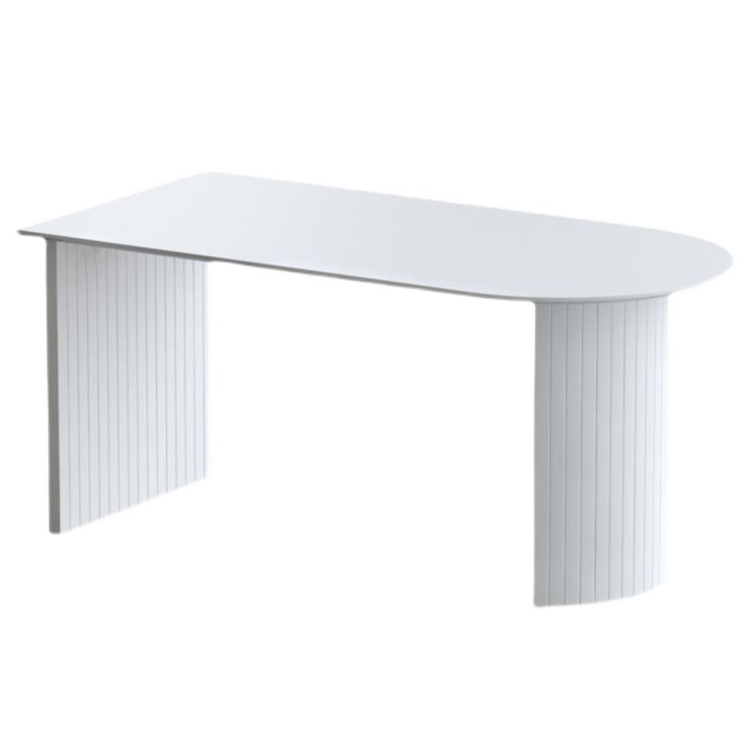 White Irregular Shape Dining Table Wooden Island Table with Double Pedestal for Restaurant Clearhalo ' dining_table' 'Dining Tables & Seating' 'Dining Tables' 'furn' 'furn_dining_table' 'Furniture' 'furniture_dining_table' 'Kitchen & Dining Furniture' 'kitchen&dining_furn' 'kitchen' 'kitchen_dining_table' 1200x1200_c4e09187-5ed5-4a25-94eb-1bd9e0157254