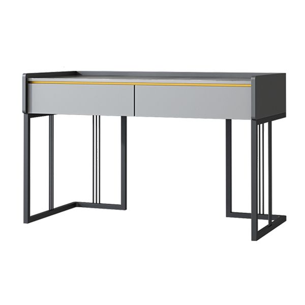 Modern 2-drawer Office Desk Sintered Stone Rectangular Desk for Home Clearhalo 'furn' 'furn_office_desk' 'Furniture' 'Office Desks' 'Office Furniture' 'office_desk' 1200x1200_c4e17670-03bf-427b-9471-3b88651b701f