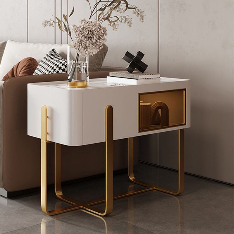 Tavolo di accento laterale in marmo della metà secolo