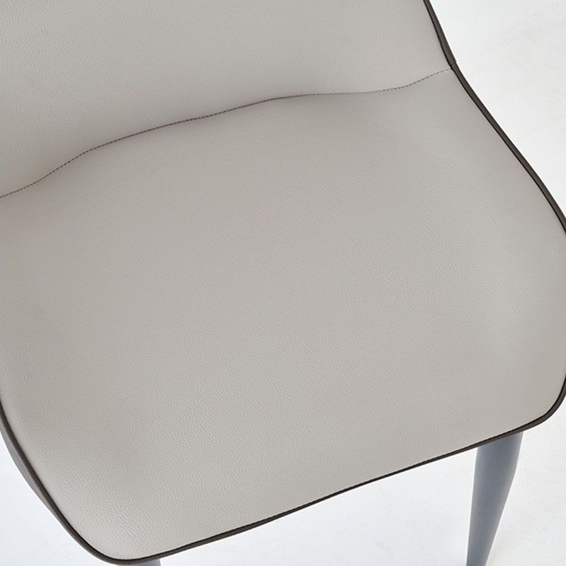 Silla de estilo contemporánea sillas de ala de brazo de cocina con patas de metal