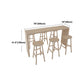 Modern Bar Dining Table Indoor Rectangle Wood Bar Table with Double Pedestal (only table) Clearhalo 'Bar Furniture' 'Bar Tables' 'bar_tables' 'Furniture' 'furniture_bar_tables' 'Kitchen & Dining Furniture' 'kitchen&dining_furn' 'kitchen' 1200x1200_c4e2e46e-972a-46b2-9668-f01578f9e6b9