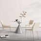 Sintered Stone Top Dining Table in White for Restaurant Modern Round Table with Metal Pedestal Clearhalo ' dining_table' 'Dining Tables & Seating' 'Dining Tables' 'furn' 'furn_dining_table' 'Furniture' 'furniture_dining_table' 'Kitchen & Dining Furniture' 'kitchen&dining_furn' 'kitchen' 'kitchen_dining_table' 1200x1200_c4e39c9e-a292-45b5-8e52-6851c484e71e