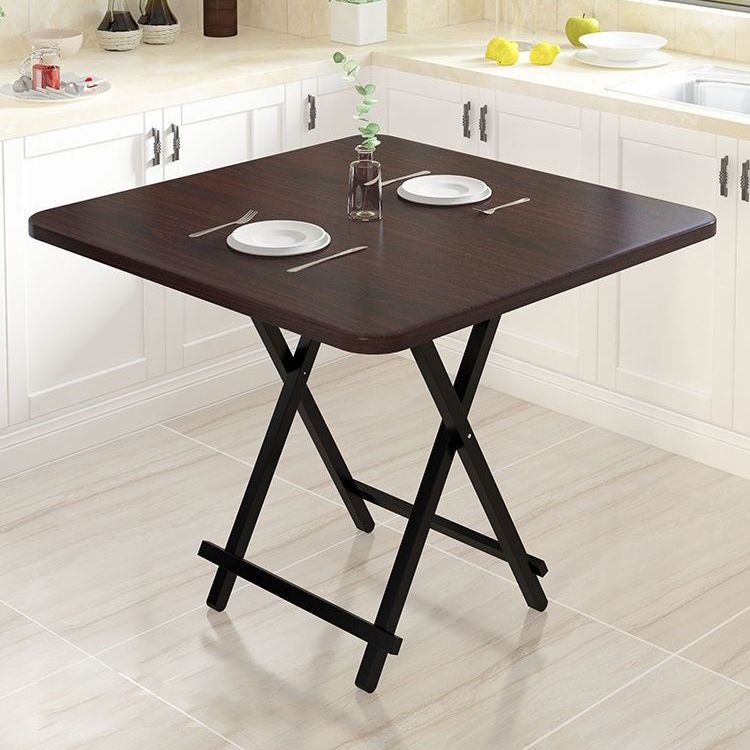 Industrial Extendable MDF Dining Table Square Standard Dining Table for Kitchen Clearhalo ' dining_table' 'Dining Tables & Seating' 'Dining Tables' 'furn' 'furn_dining_table' 'Furniture' 'furniture_dining_table' 'Kitchen & Dining Furniture' 'kitchen&dining_furn' 'kitchen' 'kitchen_dining_table' 1200x1200_c4e60b4b-ab4c-4dea-8d35-bb6e3fec8b3e