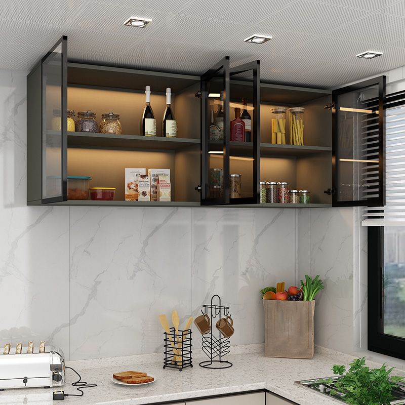 Moderno mobile per display a parete in finto mobile in legno per sala da pranzo