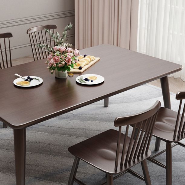 Minimalist Solid Wood Dining Set with Oak Wood Dining Table and Chairs Clearhalo 'Dining Room Sets' 'Dining Tables & Seating' 'dining_room_set' 'furn' 'furn_dining_room_set' 'Furniture' 'furniture_dining_room_set' 'Kitchen & Dining Furniture' 'kitchen&dining_furn' 'kitchen' 1200x1200_c4e954b3-2b54-45d6-93c4-3b719461eca7