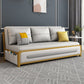 Faux Leather Armless Sofa Bed Glam Styled Gray Upholstered Sleeper Clearhalo 'furn' 'furn_futons' 'Furniture' 'Futons & Daybeds' 'Futons' 'Living Room Furniture' 1200x1200_c4e97dba-ca4c-4502-b693-1d7f40f0d149