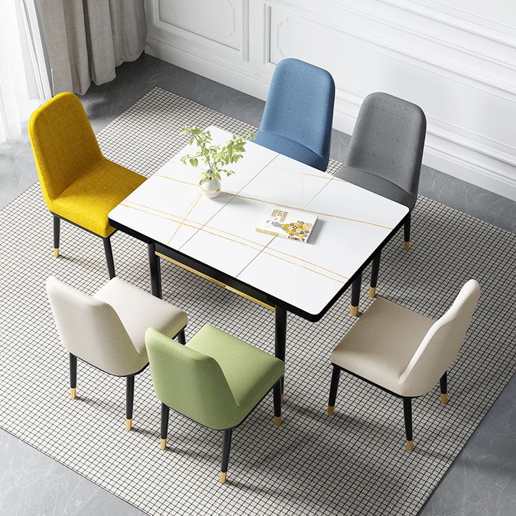 Industrial Style Stone 31.5''Dining Table Square 4 Legs Table for Dining Room Clearhalo ' dining_table' 'Dining Tables & Seating' 'Dining Tables' 'furn' 'furn_dining_table' 'Furniture' 'furniture_dining_table' 'Kitchen & Dining Furniture' 'kitchen&dining_furn' 'kitchen' 'kitchen_dining_table' 1200x1200_c4e99948-2d08-4ae6-9e3f-a82034e82c25