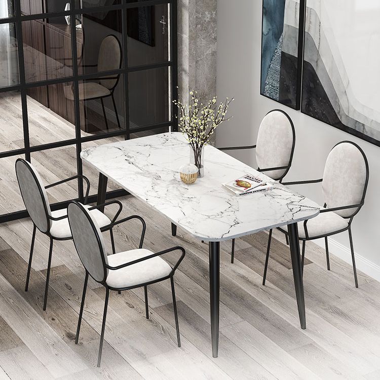 Modern 1/2/3/4/5/6/7 Pieces Dining Set Marble Dining Furniture Set /Separate Items Clearhalo 'Dining Room Sets' 'Dining Tables & Seating' 'dining_room_set' 'furn' 'furn_dining_room_set' 'Furniture' 'furniture_dining_room_set' 'Kitchen & Dining Furniture' 'kitchen&dining_furn' 'kitchen' 1200x1200_c4ea65ab-0dc3-40dc-b8fb-180e3e2f1174