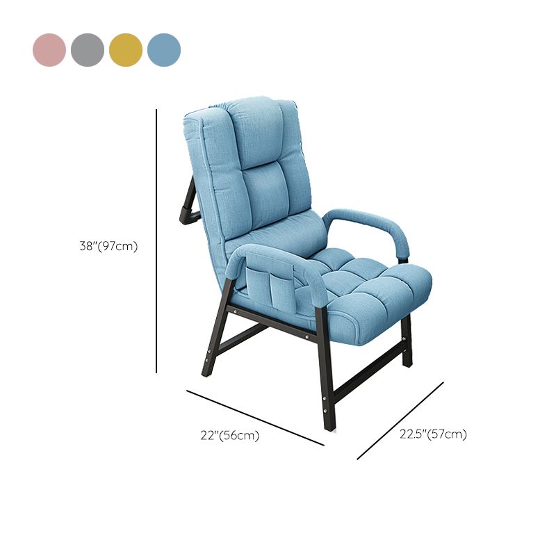 Contemporary Recliner Chair with Lumbar Support and Tufted Back Clearhalo 'Chairs & Seating' 'furn' 'furn_recliners' 'Furniture' 'Living Room Furniture' 'Recliners' 1200x1200_c4eac234-1a6e-4204-99a5-ba9392d5c580