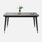 Industrial Kitchen Rectangle Shape Table Sintered Stone Top Dining Table with 4 Legs Base Clearhalo ' dining_table' 'Dining Tables & Seating' 'Dining Tables' 'furn' 'furn_dining_table' 'Furniture' 'furniture_dining_table' 'Kitchen & Dining Furniture' 'kitchen&dining_furn' 'kitchen' 'kitchen_dining_table' 1200x1200_c4ec01d3-7864-400a-9cae-9b9cffedd939