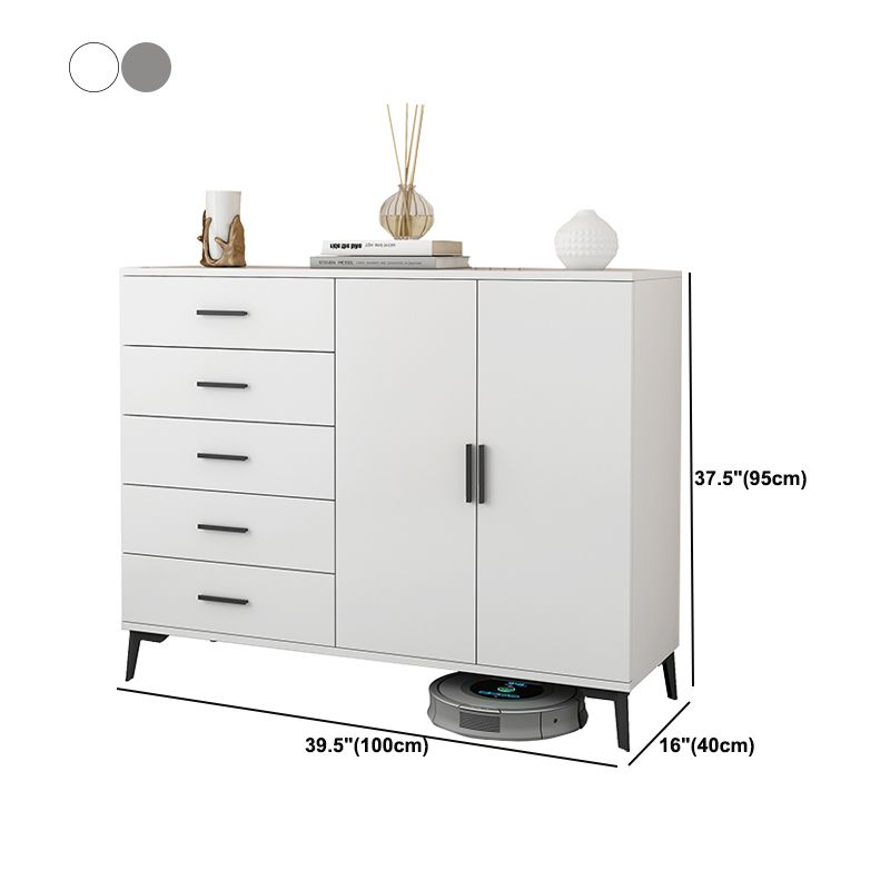 37.40" H Modern Accent Chest Wooden Side Cabinet with 5 Drawers Clearhalo 'Cabinets & Chests' 'cabinets_chests' 'furn' 'furn_cabinets_chests' 'Furniture' 'Living Room Furniture' 1200x1200_c4ec1793-e76c-40b6-9f61-fb3e65c13d21