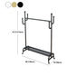 Moderne Style Coat Rack Metallic Free Standing Hooks Design -Kleiderbügel mit Regalen