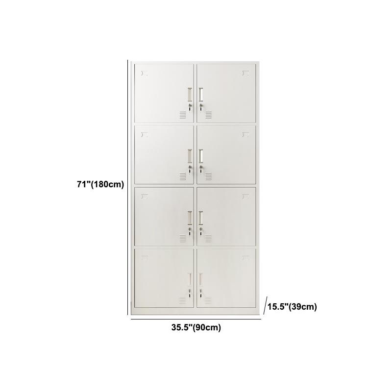 Hinged Modern Wardrobe Armoire Metal Wardrobe Cabinet for Home Clearhalo 'Armoires & Wardrobes' 'armoires_wardrobes' 'Bedroom Furniture' 'furn' 'furn_armoires_wardrobes' 'Furniture' 1200x1200_c4edabaa-55b3-432d-9fb1-0175e2da6e72
