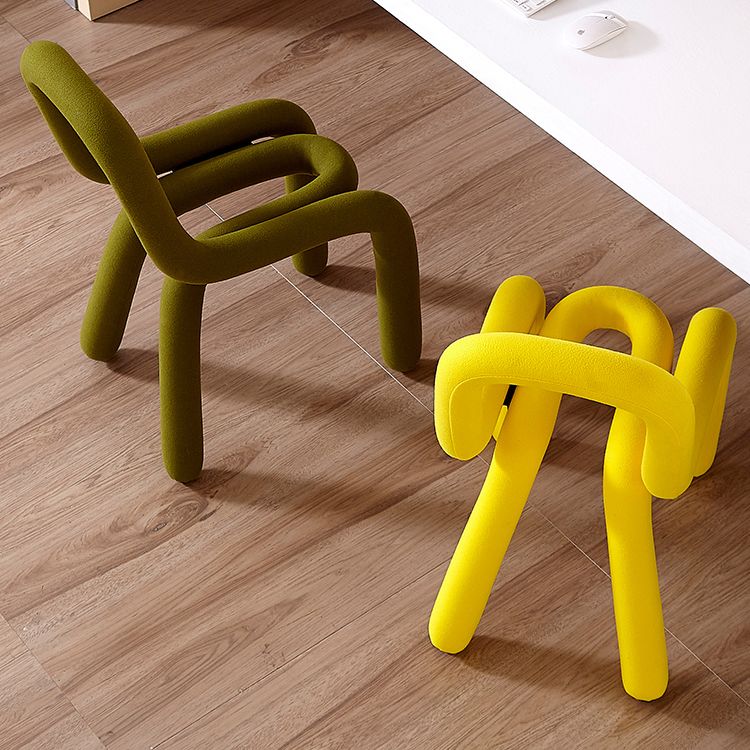 Designer Style Living Room Velvet Side Chair Matte Finish Open Back Dining Chair Clearhalo ' kitchen&dining_furn' 'Dining Chairs' 'Dining Tables & Seating' 'dining_chair' 'furn' 'furn_dining_chair' 'Furniture' 'furniture_dining_chair' 'Kitchen & Dining Furniture' 'kitchen' 1200x1200_c4ede647-55f0-4eec-9646-1ae4e1d06967