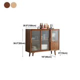 Minimalism Wood Cupboard Glass Doors Kitchen Sideboard for Living Room Clearhalo 'buffet_sideboard' 'Buffets & Sideboards' 'furn' 'furn_buffet_sideboard' 'Furniture' 'furniture_buffet_sideboard' 'Kitchen & Dining Furniture' 1200x1200_c4f1853e-aee0-4fc4-9316-c04e0d4b9aec