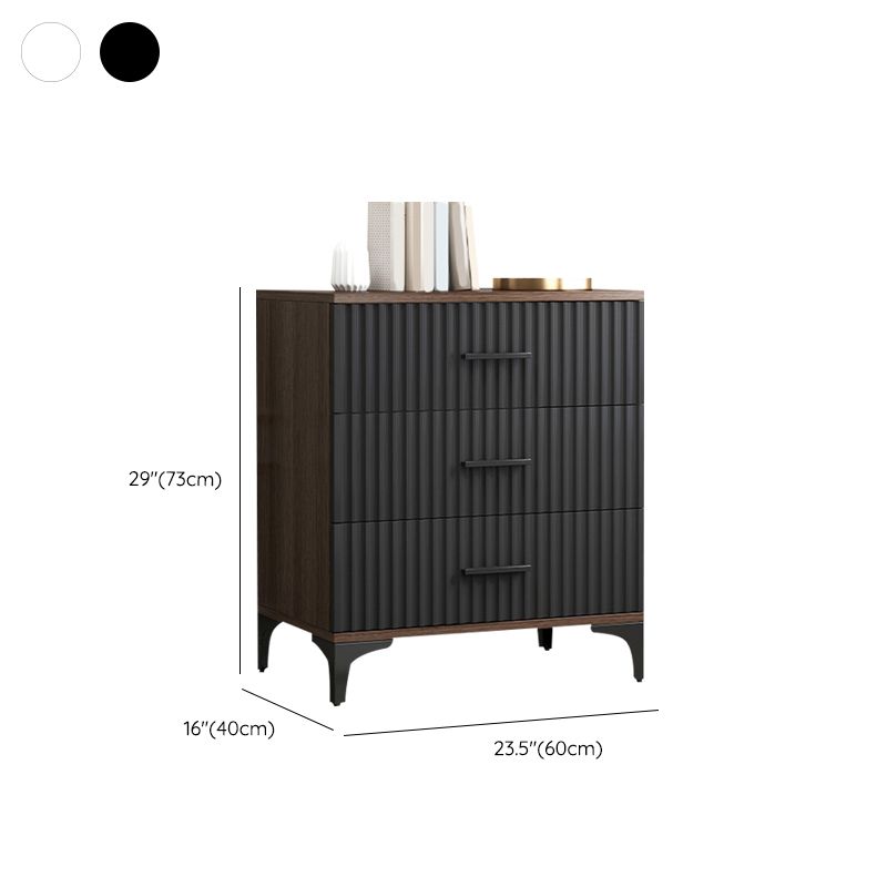 Cómoda cómoda de almacenamiento de madera para lencería contemporánea para el hogar