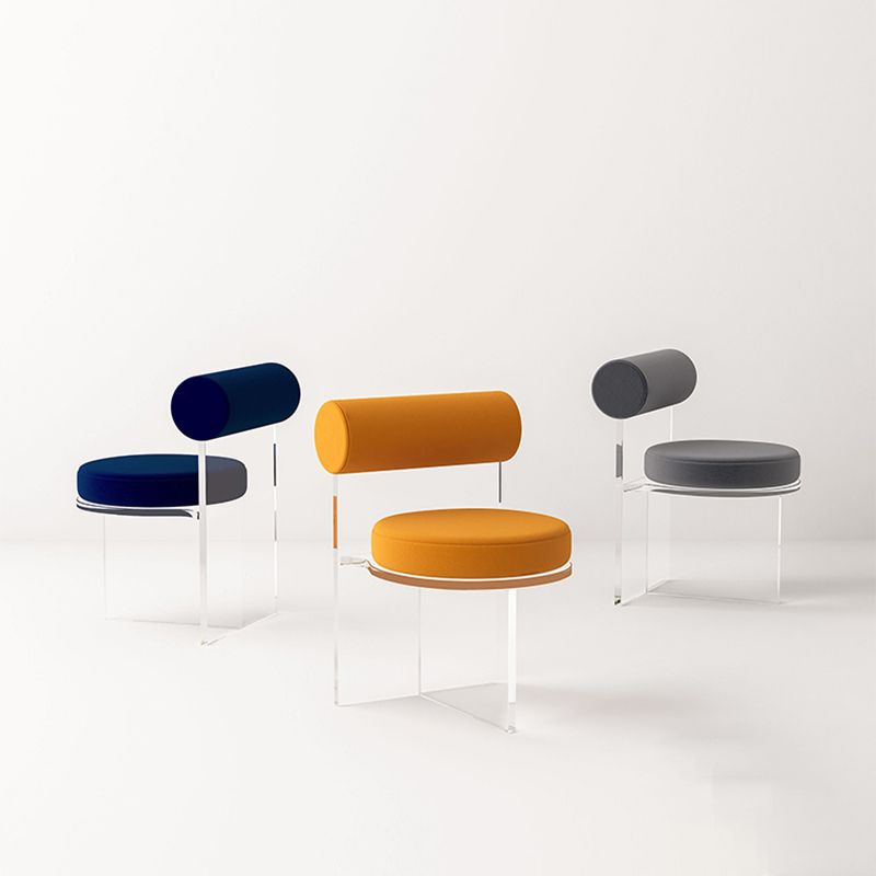 Moderne eenvoudige zijstoel Plastic frame zijde eetkamerstoel voor eetkamer