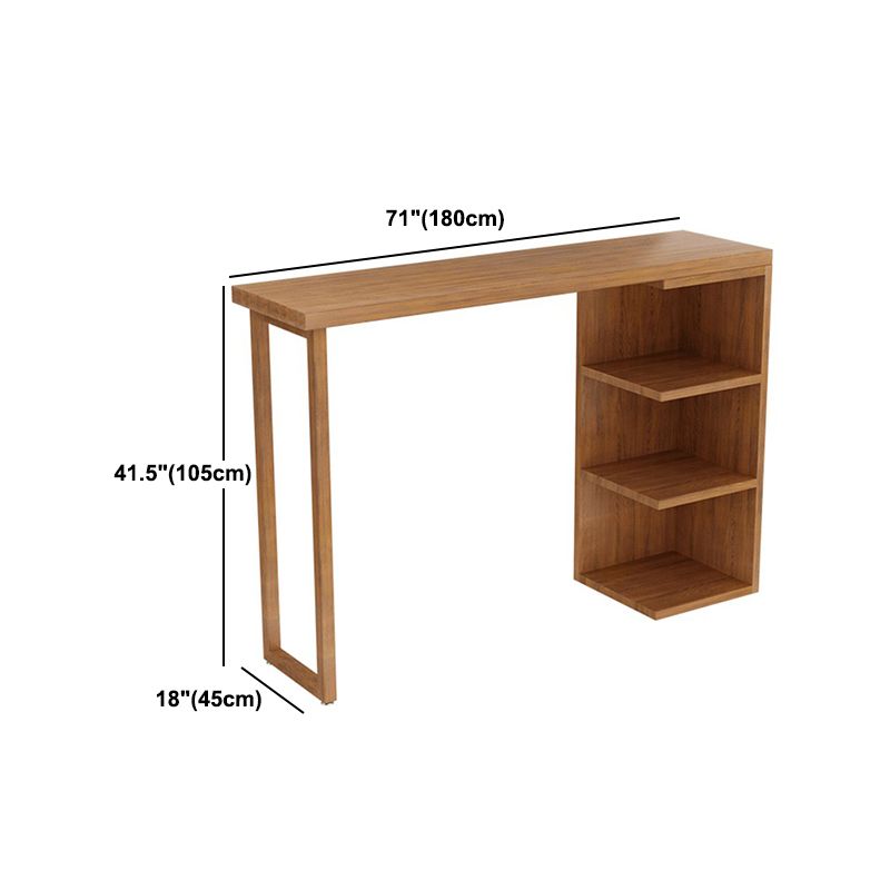 Industrial 1/2/3 Pieces Solid Wood Bar Table Set Fixed Counter Set for Home Use Clearhalo 'Bar Furniture' 'furn' 'furn_home_bar_bar_sets' 'Furniture' 'Home Bars & Bar Sets' 'home_bar_bar_sets' 'Kitchen & Dining Furniture' 1200x1200_c4f279a3-d5b5-4d56-8af6-7da25ae7e43a