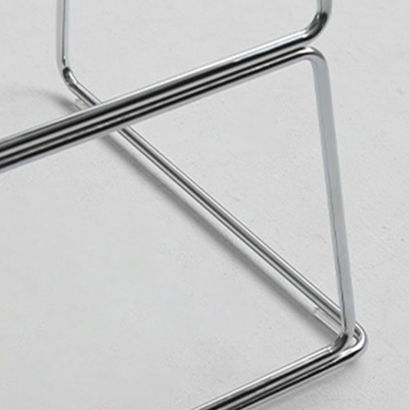 Sgabello da bar in plastica in plastica da bar in stile moderno con gambe metalliche per la casa