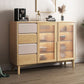 Table buffet en bois massif de style moderne.