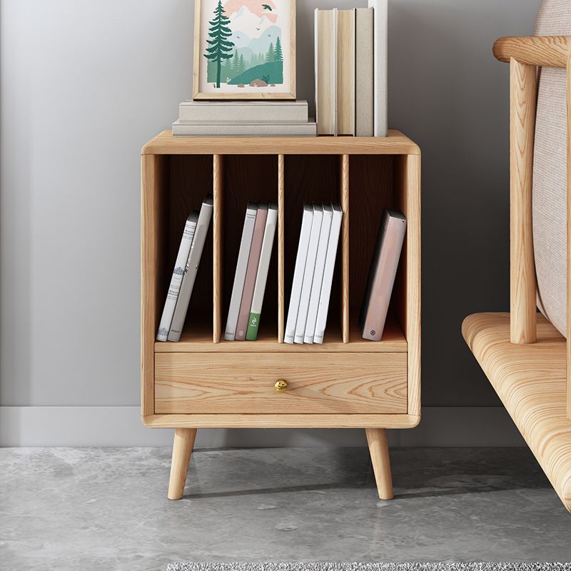 Solid Wood 3 Legs End Table Modernistic Rectangular Side Table