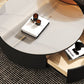 Glass Modern Round Side Table Bedroom No Distressing End Table
