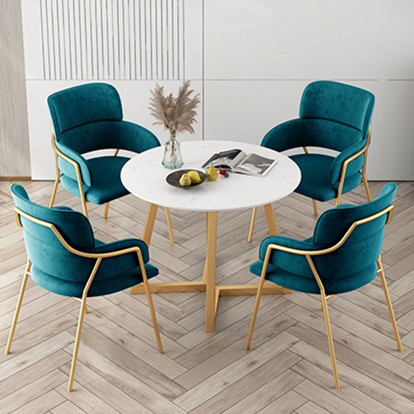 Traditional Faux Marble Top Dining Set with Gold Metallic Legs for Dining Furniture Clearhalo 'Dining Room Sets' 'Dining Tables & Seating' 'dining_room_set' 'furn' 'furn_dining_room_set' 'Furniture' 'furniture_dining_room_set' 'Kitchen & Dining Furniture' 'kitchen&dining_furn' 'kitchen' 1200x1200_c4f46de7-ef60-4892-aee2-5b4c22d88477