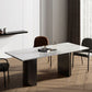 Metal Contemporary Double Pedestal Dining Table Sintered Stone Table for Dining Room Clearhalo ' dining_table' 'Dining Tables & Seating' 'Dining Tables' 'furn' 'furn_dining_table' 'Furniture' 'furniture_dining_table' 'Kitchen & Dining Furniture' 'kitchen&dining_furn' 'kitchen' 'kitchen_dining_table' 1200x1200_c4f67f3f-f116-4803-affd-6b2cb7f20707