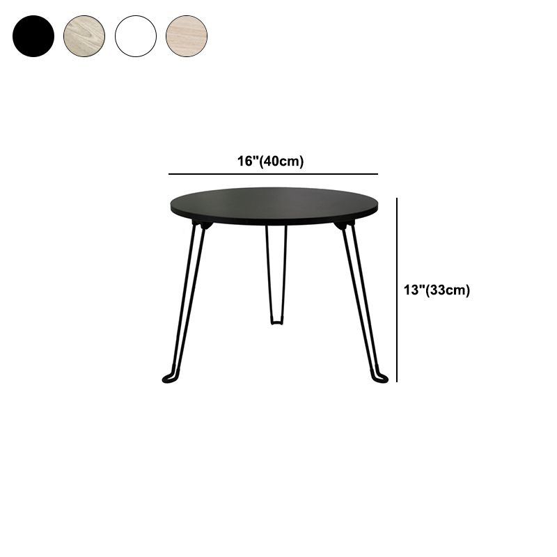 8.6"/12.9"/16.5" Tall Modern 3 Leg Ironcraft Wood Round Top Coffee Table Clearhalo 'Coffee & Accent Tables' 'Coffee Tables' 'coffee_tables' 'furn' 'furn_coffee_tables' 'Furniture' 'furniture_coffee_tables' 'Living Room Furniture' 1200x1200_c4f79331-8e4d-4fc2-a3c0-551cfdf02c6e