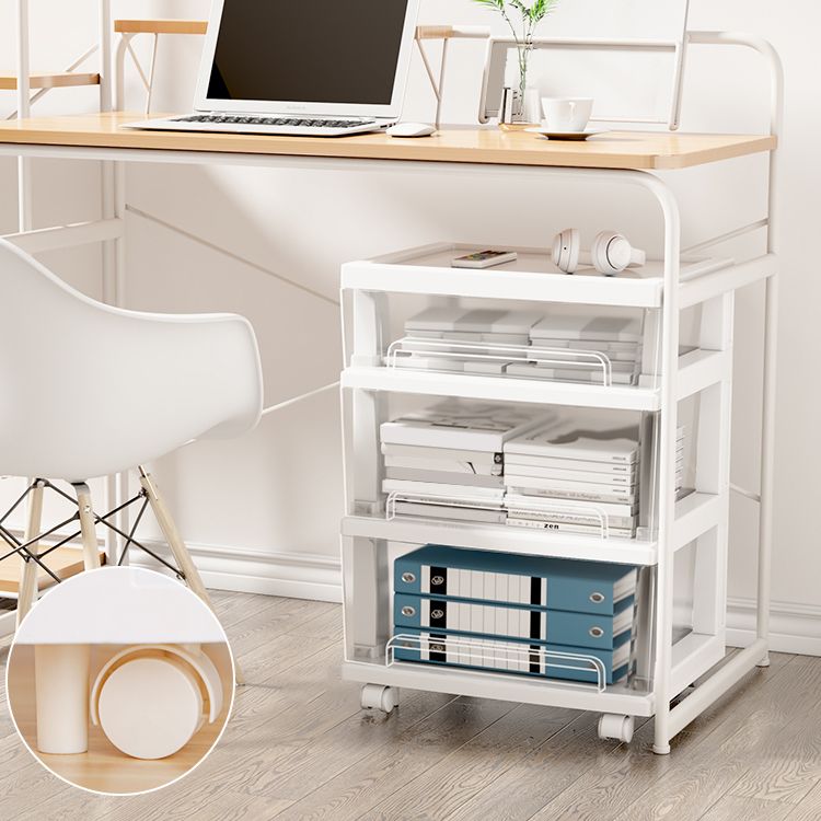 Libreria in stile moderno chiusura della libreria di plastica per l'home office