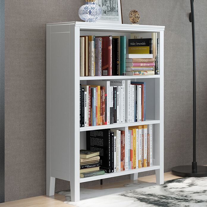 Standard Solid Wood Bookshelf Scandinavian Closed Back Bookcase