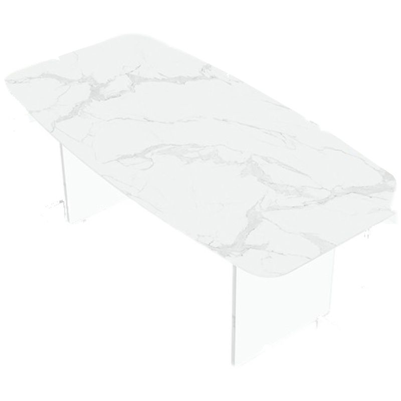 Modern 1/7 Pieces Dining Set Rectangle Stone Dining Table for Restaurant Clearhalo 'Dining Room Sets' 'Dining Tables & Seating' 'dining_room_set' 'furn' 'furn_dining_room_set' 'Furniture' 'furniture_dining_room_set' 'Kitchen & Dining Furniture' 1200x1200_c4fa6719-fac2-4fec-bd8f-4a8e98e8449a