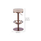 Industrial Leather Bar Stool Adjustable Backless Counter Stool for Bristol