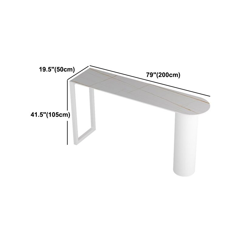 Modern 1/2/3/5 Pieces Bar Table Set Rectangle Stone Bar Table with High Stools Clearhalo 'Bar Furniture' 'furn' 'furn_home_bar_bar_sets' 'Furniture' 'Home Bars & Bar Sets' 'home_bar_bar_sets' 'Kitchen & Dining Furniture' 1200x1200_c4fb987b-7371-4115-98f4-ad24cf25e366
