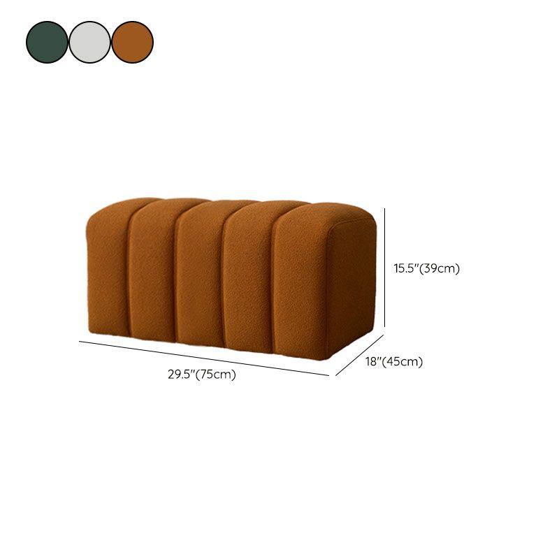 Modern Entryway Bench Solid Color Seating Bench with Upholstered , 17.55-inch W Clearhalo 'Benches' 'Chairs & Seating' 'furn' 'furn_benches' 'Furniture' 'Living Room Furniture' 1200x1200_c4fc300c-dc1d-463b-b985-8f0cd8891a87