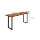Contemporary Solid Wood Bar Stool Table Rectangle Bar Table in Brown